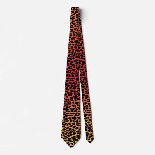 Cravate d'impression Leopard Sunset (Devant)