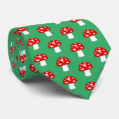 Cravate d'impression motif vert et rouge mignon (Roulé)