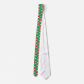 Cravate d'impression motif vert et rouge mignon (Dos)