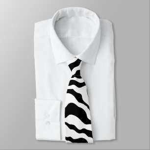 Cravate d'impression Retro Zebra