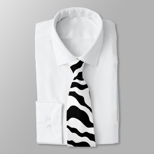 Cravate d'impression Retro Zebra (Attaché)