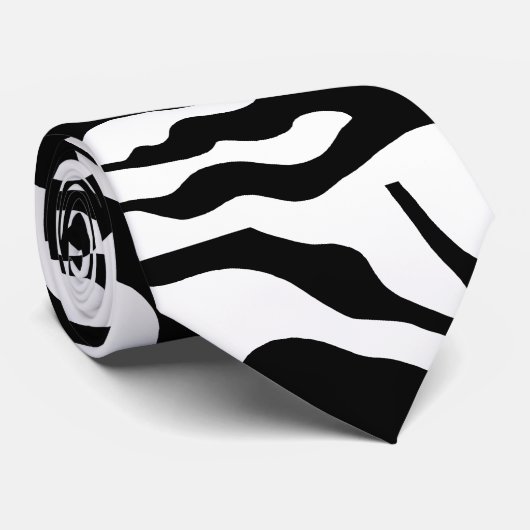 Cravate d'impression Retro Zebra (Roulé)
