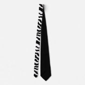 Cravate d'impression Retro Zebra (Dos)