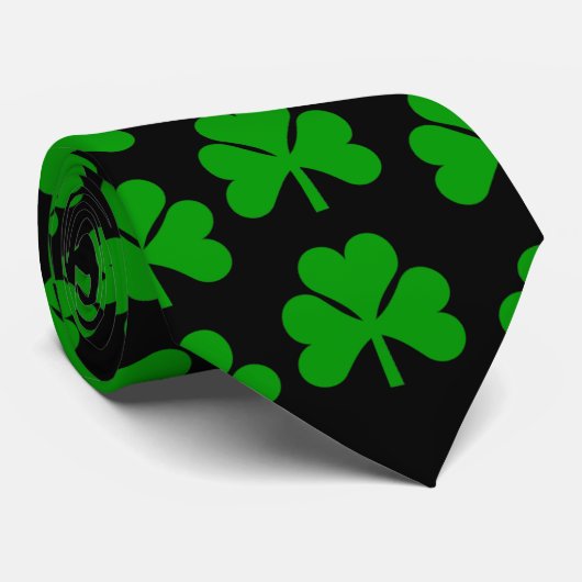 Cravate d'impression shamrock (Roulé)