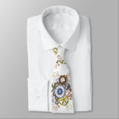 Cravate d'impression Whitesteampunk, engrenages, r (Attaché)