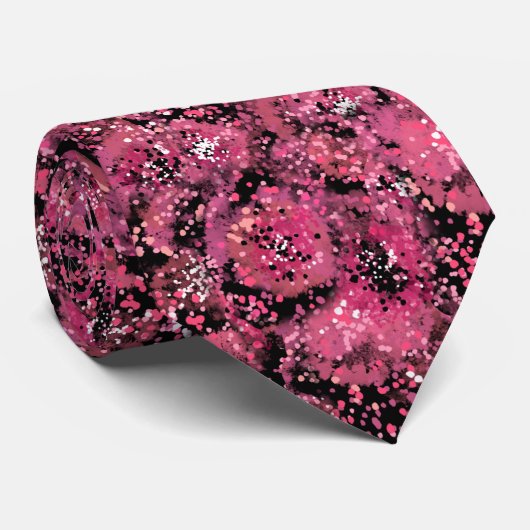 Cravate d'impressionnisme floral (Roulé)