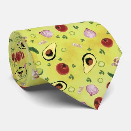 Cravate d'ingrédients de guacamole (Roulé)