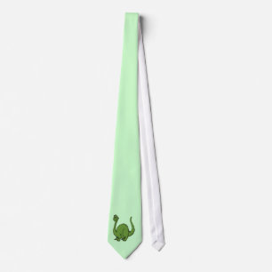 Cravate Dino vert