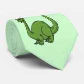 Cravate Dino vert (Roulé)