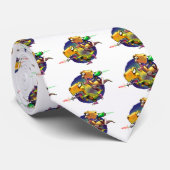 Cravate Dinos avec Rayguns ! (Roulé)