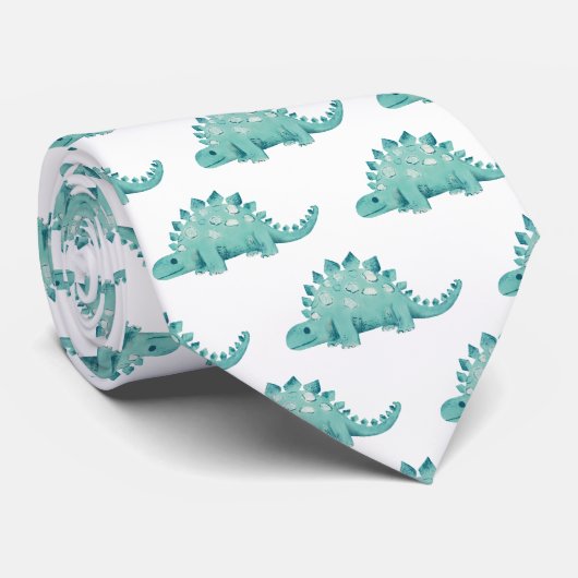 Cravate Dinosaur Stegosaurus Motif (Roulé)