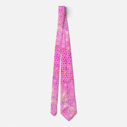 Cravate Dinosaure rose caché (Dos)