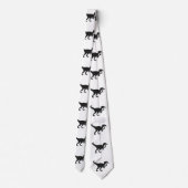 Cravate Dinosaure velocirapeur noir - Choisissez la couleu (Dos)