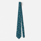 Cravate Dinosaures Motif vert (Devant)