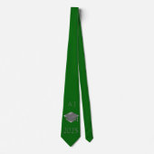 Cravate Diplôme 2025 - monogrammed - Emerald (Devant)