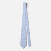 Cravate Diplôme Bleu Clair Personnalisé (Devant)