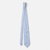Cravate Diplôme Bleu Clair Personnalisé (Dos)