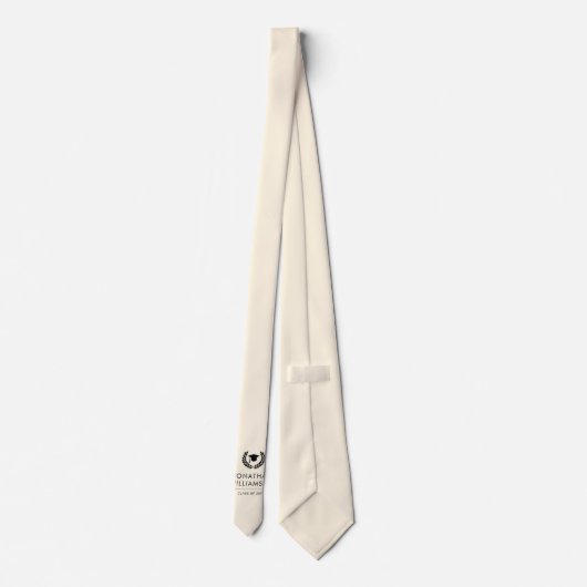 Cravate Diplôme d'études scolaires et collégiales personna (Dos)