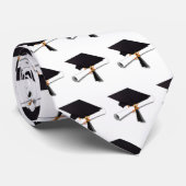 Cravate Diplôme et toque de graduation (Roulé)