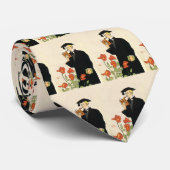 Cravate Diplôme vintage, Diplômé Lecture d'un livre (Roulé)