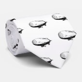 Cravate Dirigeable souple, zeppelin, dirigeable, dessin (Roulé)