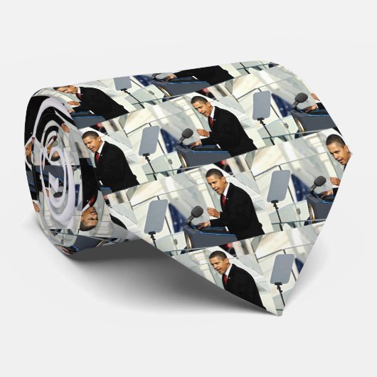 Cravate Discours inaugural d'Obama (Roulé)