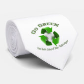 Cravate Disparaissent la Vert-Utilisation les deux côtés (Roulé)