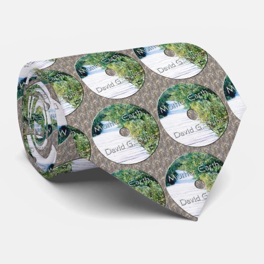 Cravate Disque Terre mère (Roulé)