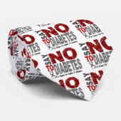 Cravate Dites NON au diabète 1 (Roulé)
