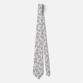 Cravate Ditsy Florals in Grey (Devant)