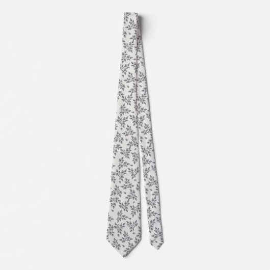 Cravate Ditsy Florals in Grey (Devant)