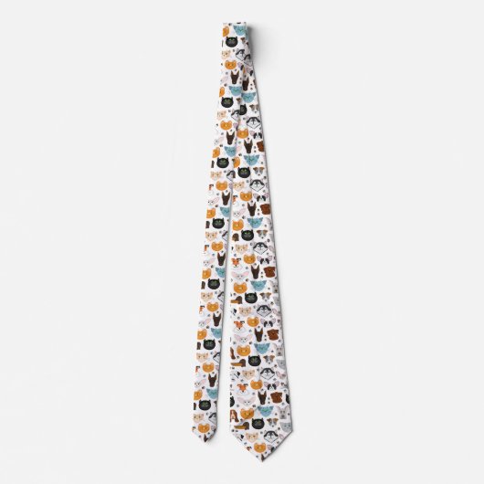 Cravate Divers chiens chats motif (Dos)
