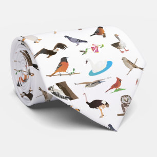 Cravate Divers oiseaux