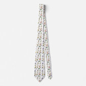 Cravate Divers perroquets colorés (Devant)