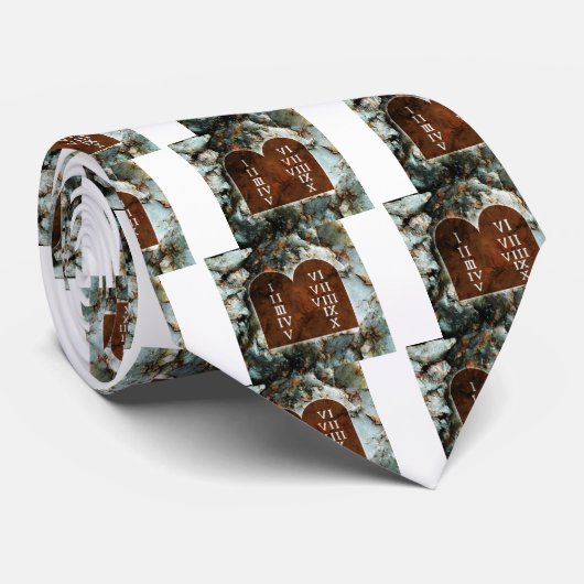 Cravate Dix commandements (Roulé)