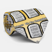 Cravate Dix commandements de la Sainte Bible, la loi de (Roulé)