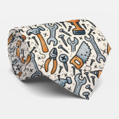 Cravate DIY Tools Cartoon Kawaii Art (Roulé)