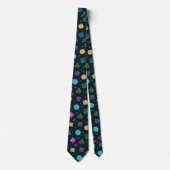 Cravate DnD NeckTie, Motif D20 Dice, Don Master Dungeon (Devant)