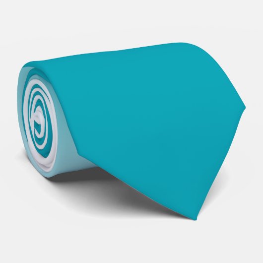 Cravate do-it-yourself COULEUR GRADIENT, BLEU TURQUOISE (Roulé)