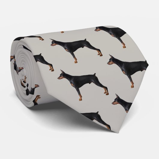 Cravate Doberman Pinscher (Roulé)