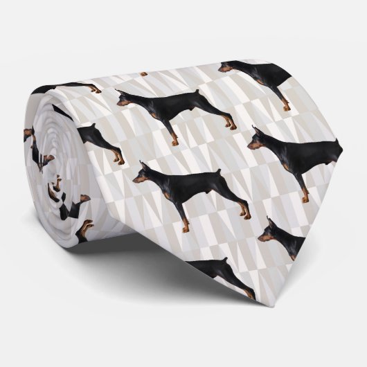 Cravate Doberman Pinscher (Roulé)