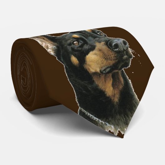 Cravate Dobermann Pinscer (Roulé)