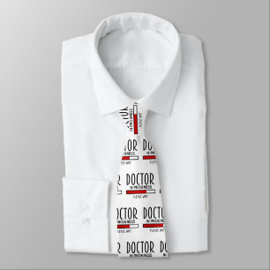 Cravate Doctorat en cours, veuillez patienter, drôle d'éco