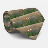 Cravate Doe a Deer & Pine Trees (Roulé)