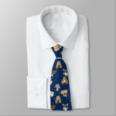 CRAVATE DOG LOVER BLUE NECK TIE (Attaché)