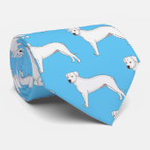 Cravate Dogo argentino dessin animé pour chien (Roulé)