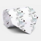 Cravate Dogo Argentino Histoire Design (Roulé)