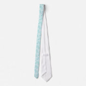 Cravate Dogwood Blossoms - Aqua (Dos)