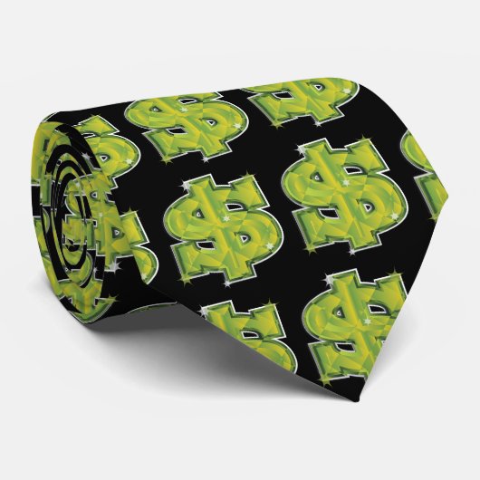 Cravate Dollar américain (Roulé)