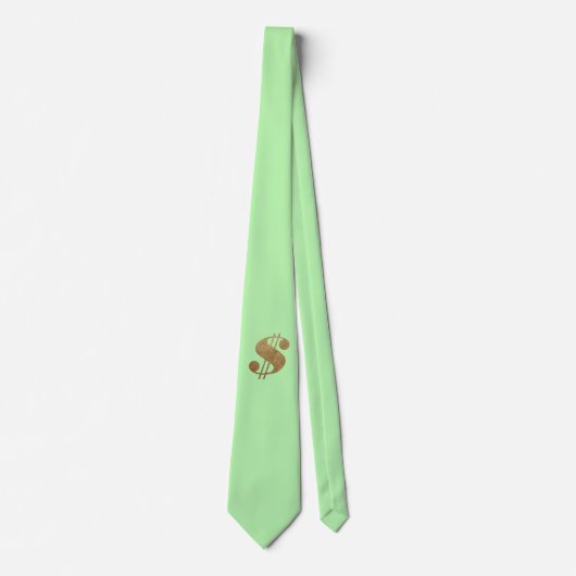Cravate Dollar Connexion Gold Parties scintillant Design C (Devant)